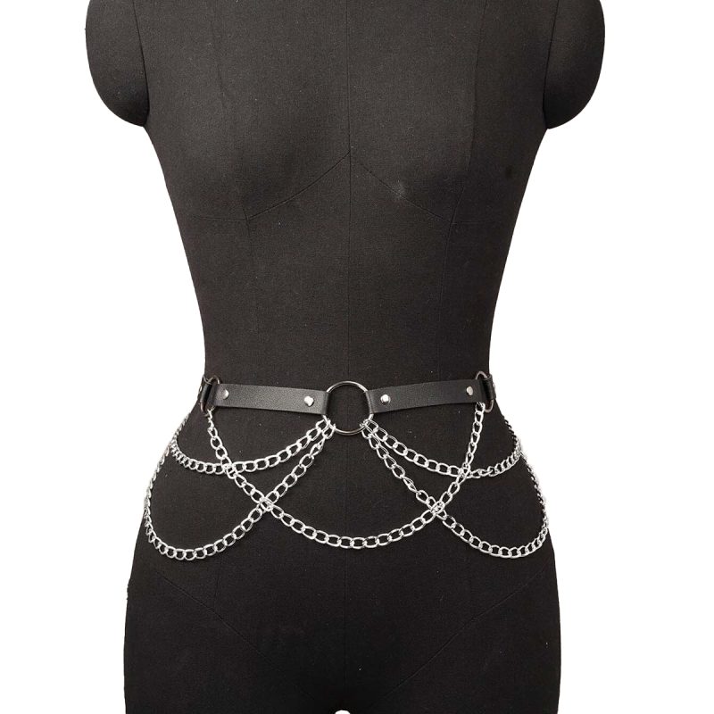 Fashion Belt Female Street Style Waist Chain Tassels Belt Adjustable casual Decorative Belly Chain Gothic Clothing Accessories - Image 2