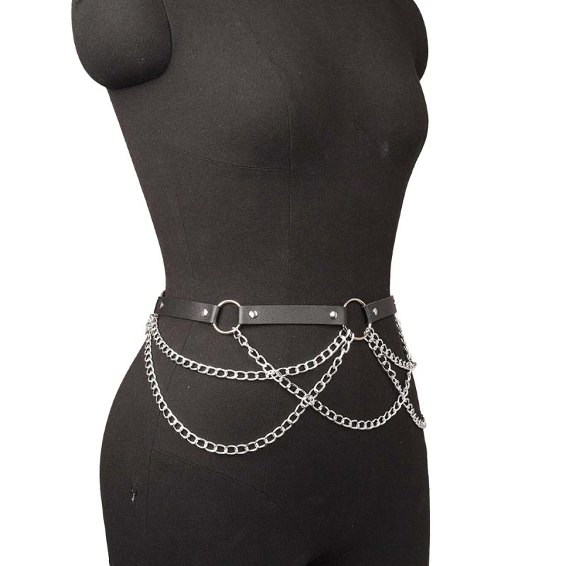 Fashion Belt Female Street Style Waist Chain Tassels Belt Adjustable casual Decorative Belly Chain Gothic Clothing Accessories - Image 3