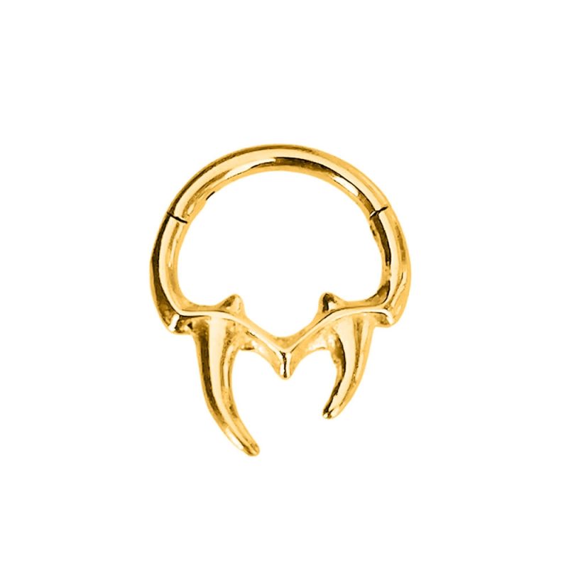 Flower Snake Heart Moon Waterdrop Helix Septum Piercing Teardrop Tusk Daith Conch Hoop Earring Clicker Segment Nose Rings 16G - Image 3