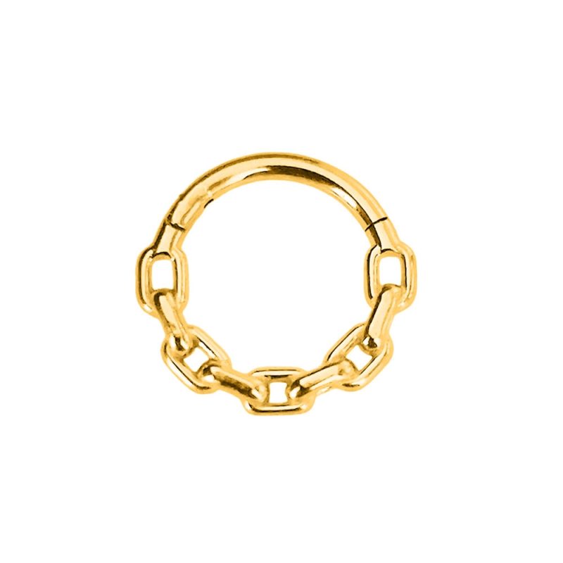 Flower Snake Heart Moon Waterdrop Helix Septum Piercing Teardrop Tusk Daith Conch Hoop Earring Clicker Segment Nose Rings 16G - Image 5