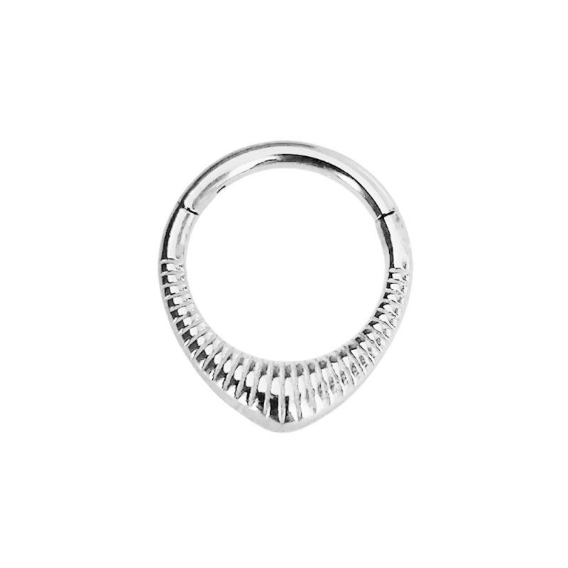 Flower Snake Heart Moon Waterdrop Helix Septum Piercing Teardrop Tusk Daith Conch Hoop Earring Clicker Segment Nose Rings 16G - Image 7