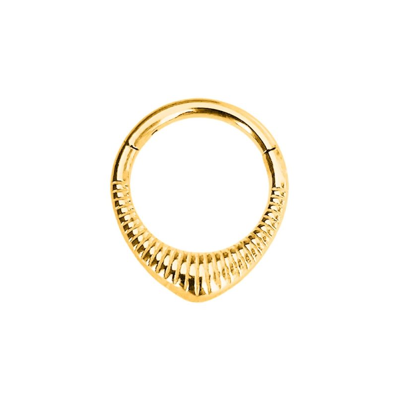 Flower Snake Heart Moon Waterdrop Helix Septum Piercing Teardrop Tusk Daith Conch Hoop Earring Clicker Segment Nose Rings 16G - Image 12