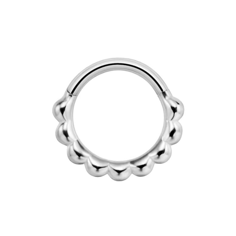 Flower Snake Heart Moon Waterdrop Helix Septum Piercing Teardrop Tusk Daith Conch Hoop Earring Clicker Segment Nose Rings 16G - Image 14