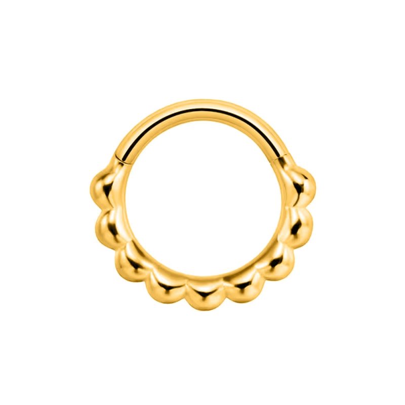 Flower Snake Heart Moon Waterdrop Helix Septum Piercing Teardrop Tusk Daith Conch Hoop Earring Clicker Segment Nose Rings 16G - Image 15