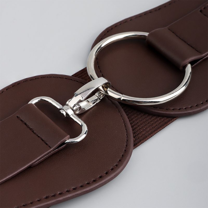 Luxury ladies wide belt elastic vintage buckle leather wide fashion wild pin buckle women's belt waist seal belt cintura donna - Image 6