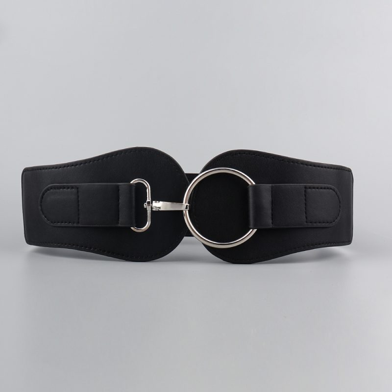 Luxury ladies wide belt elastic vintage buckle leather wide fashion wild pin buckle women's belt waist seal belt cintura donna - Image 7