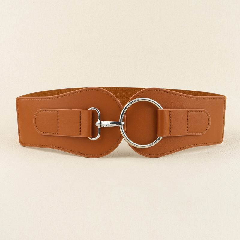 Luxury ladies wide belt elastic vintage buckle leather wide fashion wild pin buckle women's belt waist seal belt cintura donna - Image 10