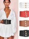 Elastic Wide Corset Belts for Women Waist Plus Size Belt Female Dress Waistband Big Stretch Cummerbunds Clothes Accessory Black