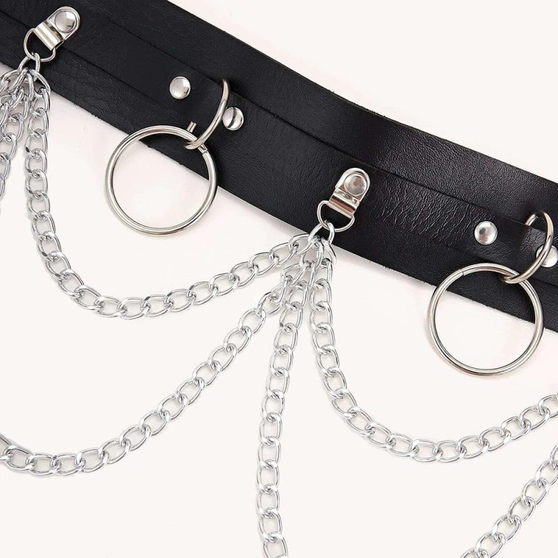 Women Sexy garter Belt Leather Harness Waists Leg Harness Gothic Jewelry Body Chain Punk Leather Gothic Waist Belt Clothing Acce - Image 3
