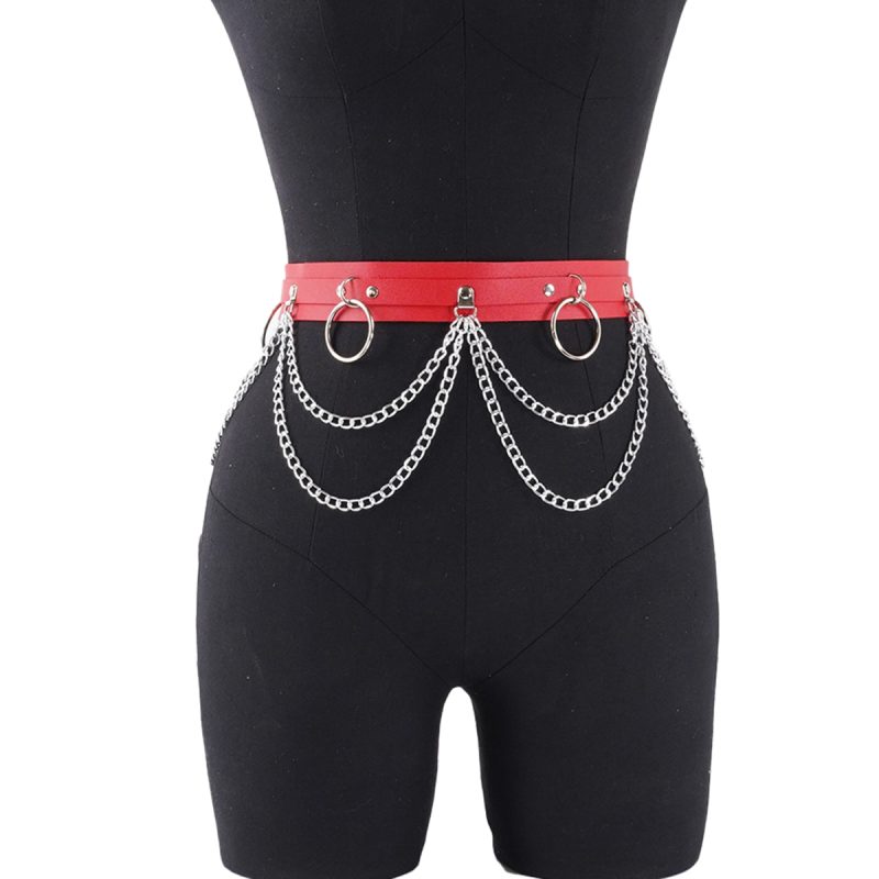 Women Sexy garter Belt Leather Harness Waists Leg Harness Gothic Jewelry Body Chain Punk Leather Gothic Waist Belt Clothing Acce - Image 9