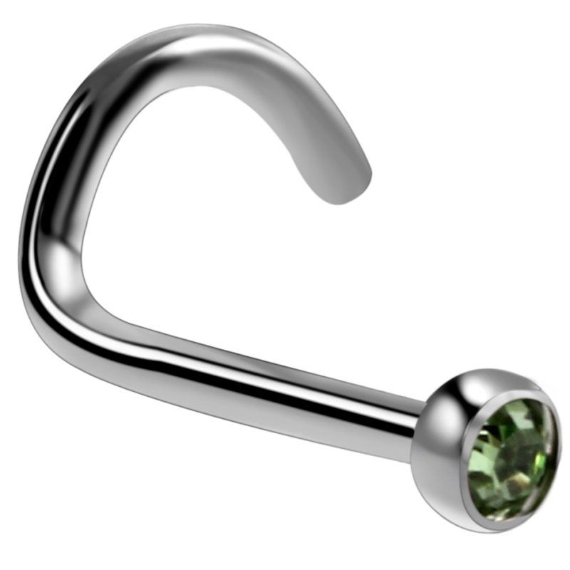 10Pcs/20Pcs/50Pcs G23 Titanium Nose Rings Studs Round Crystal Nose Rings Piercing Body Jewelry L-shape Nose Stud Zircon Nostril - Image 3