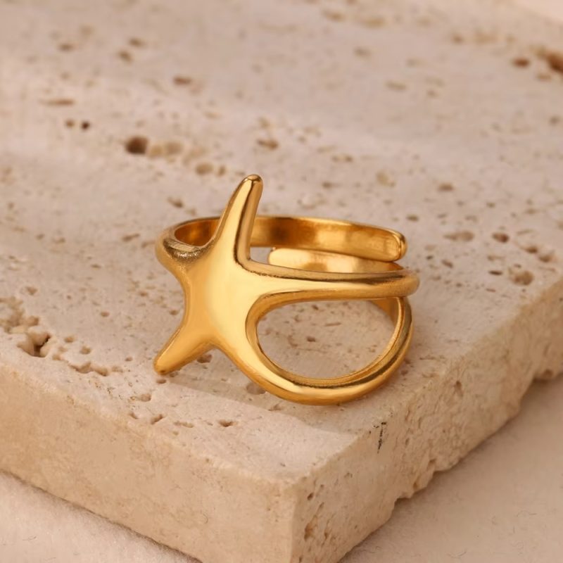 Stainless Steel Zircon Geometric Rings For Women Luxury Evil Eye Gold Color Adjustable Trendy Wedding Aesthetic Jewerly Gift - Image 10