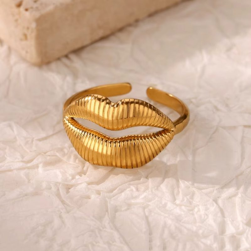 Stainless Steel Zircon Geometric Rings For Women Luxury Evil Eye Gold Color Adjustable Trendy Wedding Aesthetic Jewerly Gift - Image 19