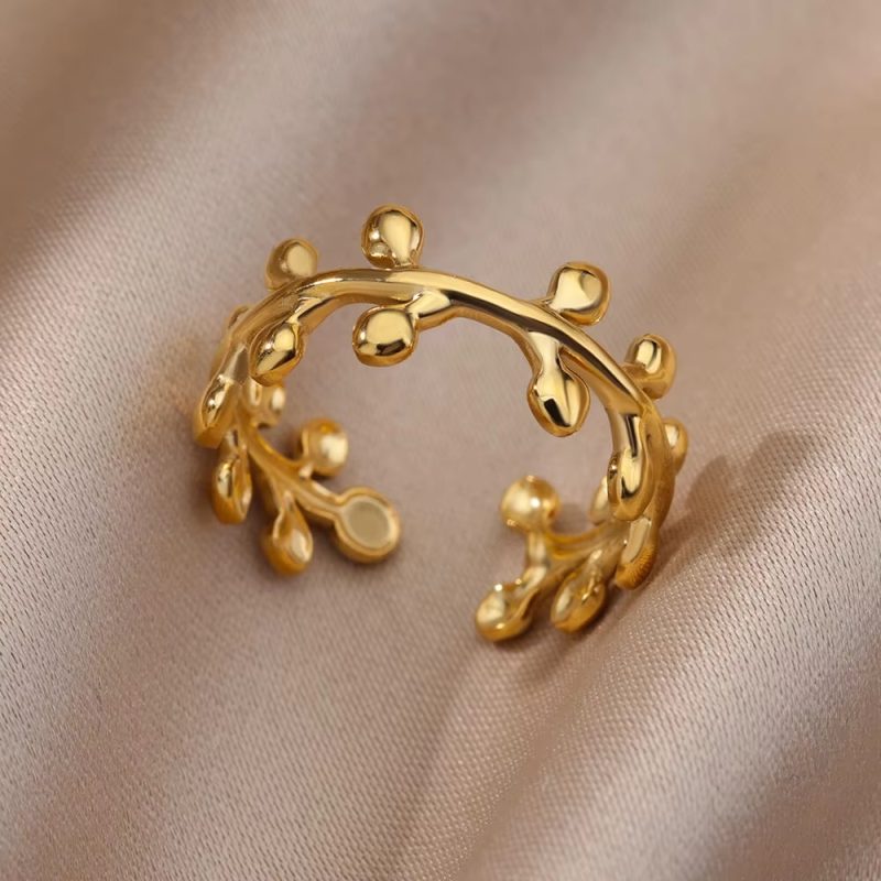 Stainless Steel Zircon Geometric Rings For Women Luxury Evil Eye Gold Color Adjustable Trendy Wedding Aesthetic Jewerly Gift - Image 26