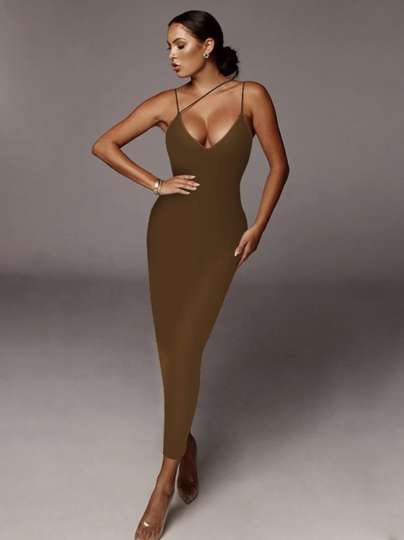 Dulzura Women Party Club Evening Streetwear Leopard Bodycon Midi Dress 2024 Summer Clothes Wholesale Items For Business - Image 9