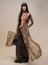 Weird Puss See Through Long T-Shirts Women Snake Print Turtleneck Long Sleeve High Split Elastic Sexy Coquette Skinny Club Tops