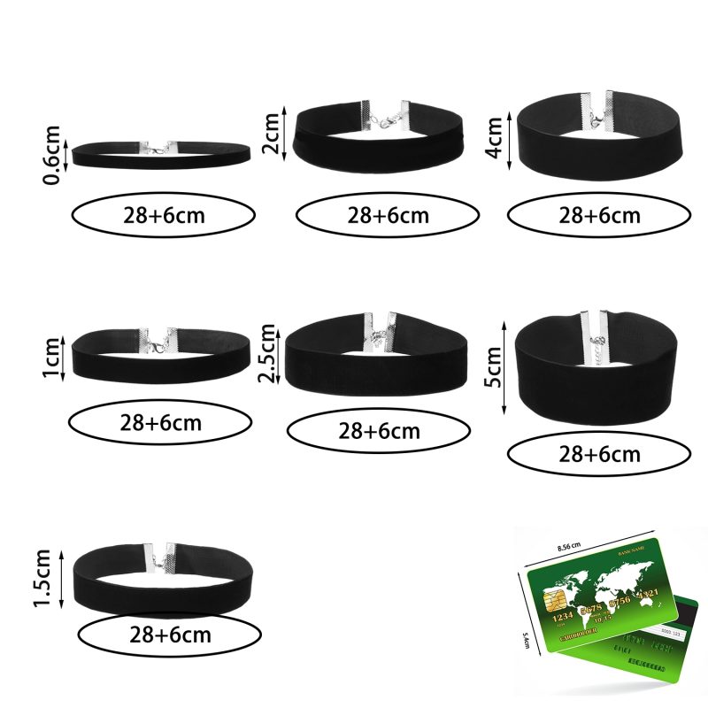 Fashion Sexy Punk Gothic Black Velvet Choker Necklaces Simple Vintage Clavicle Neck Chain Women Girls Party Jewelry Accessories - Image 6