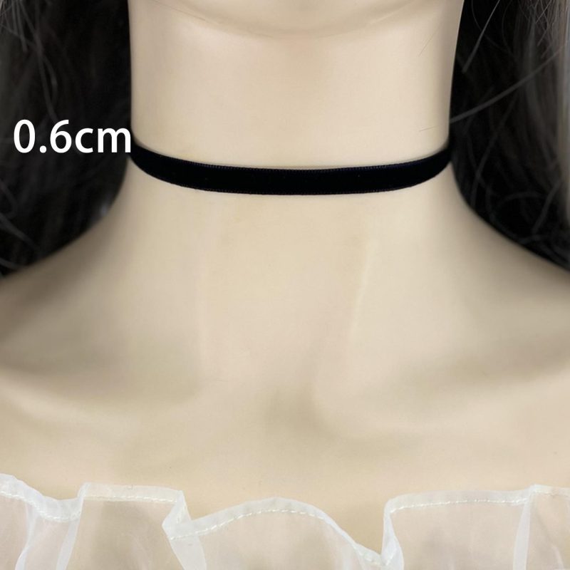 Fashion Sexy Punk Gothic Black Velvet Choker Necklaces Simple Vintage Clavicle Neck Chain Women Girls Party Jewelry Accessories - Image 7