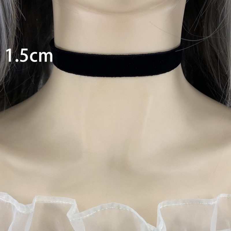Fashion Sexy Punk Gothic Black Velvet Choker Necklaces Simple Vintage Clavicle Neck Chain Women Girls Party Jewelry Accessories - Image 9