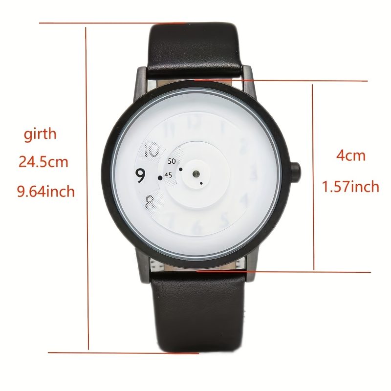 1pcBlack Technology Korean Edition Minimalist Trendy Fashion Concept Creative Personality Male and Female Student Couple Watch - Image 5