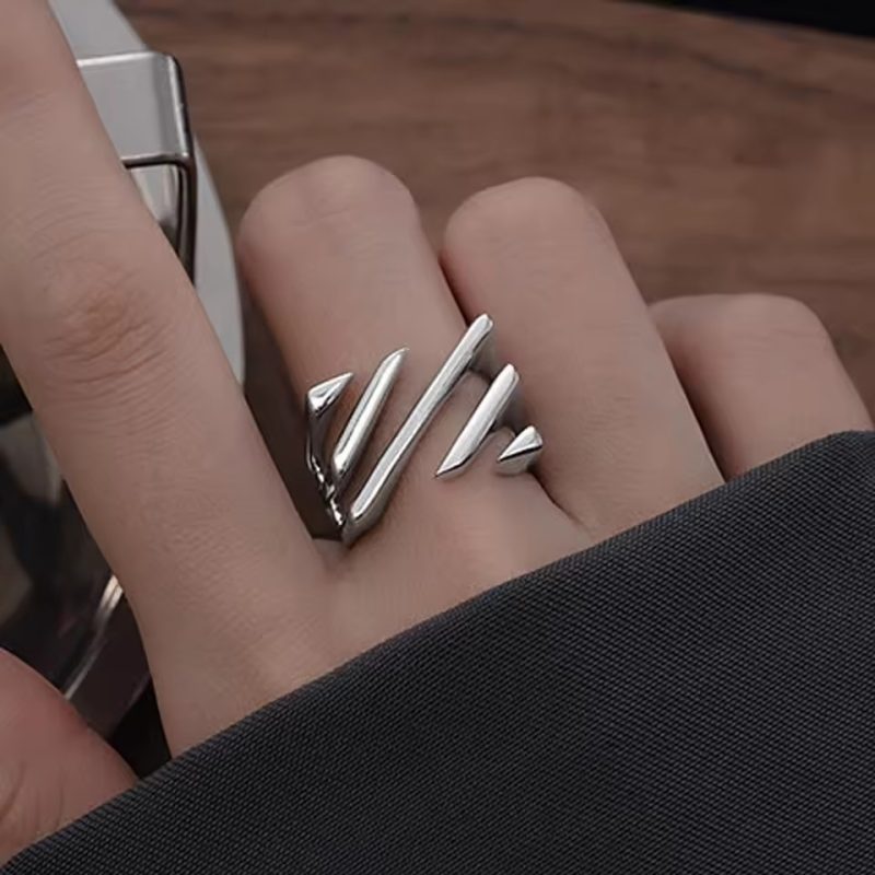 VENTFILLE 925 Sterling Silver Rings New Party Jewelry Vintage Charm Double Layer Geometric Nail Design Accessories Gift Dropship - Image 45