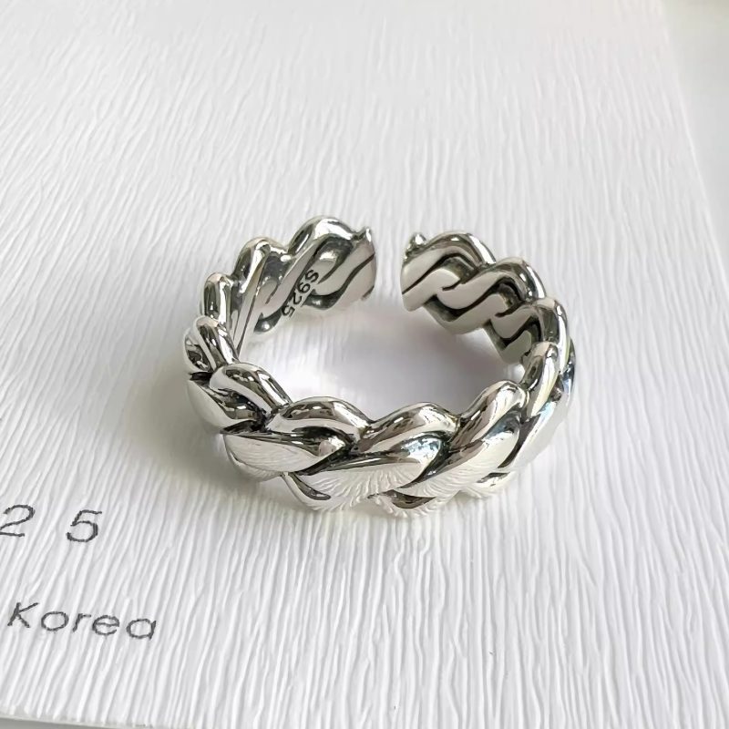 VENTFILLE 925 Sterling Silver Rings New Party Jewelry Vintage Charm Double Layer Geometric Nail Design Accessories Gift Dropship - Image 65