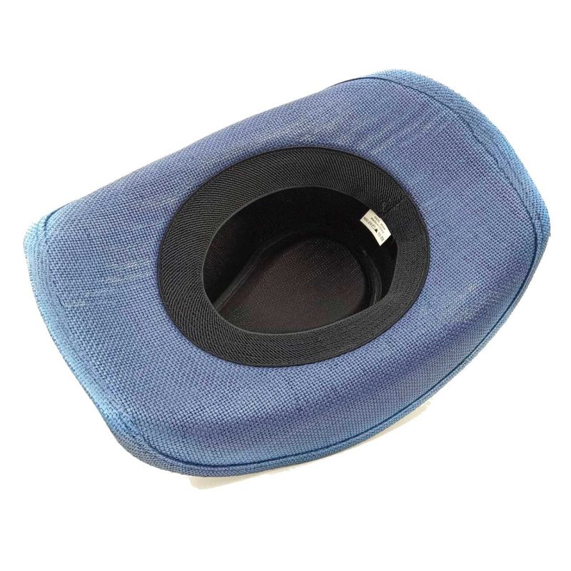 Navy blue western cowboy straw hat custom men and women retro jazz straw hat hollow hat sun hat sombrero cowboy - Image 5