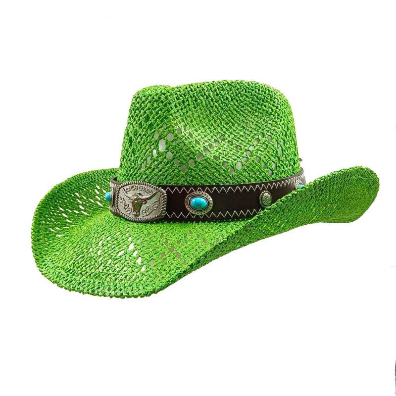 Navy blue western cowboy straw hat custom men and women retro jazz straw hat hollow hat sun hat sombrero cowboy - Image 20