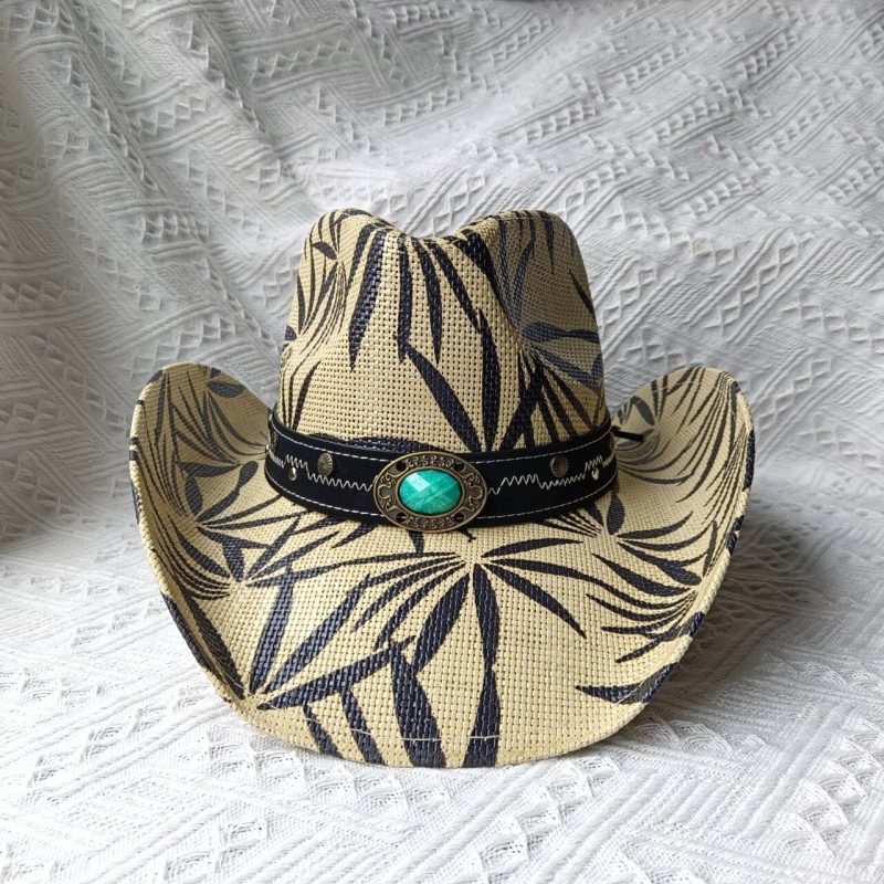 Cowboy straw hat for men and women summer beach sun hat retro curled cowboy hat for women sombrero vaquero - Image 32