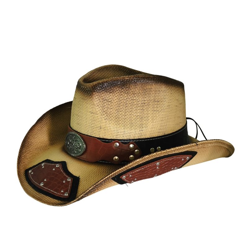 Retro Western Cowboy Straw hat men women Fashion Large Brim straw hat Party Outdoor summer Sunshade Jazz Hat sombrero vaquero - Image 29