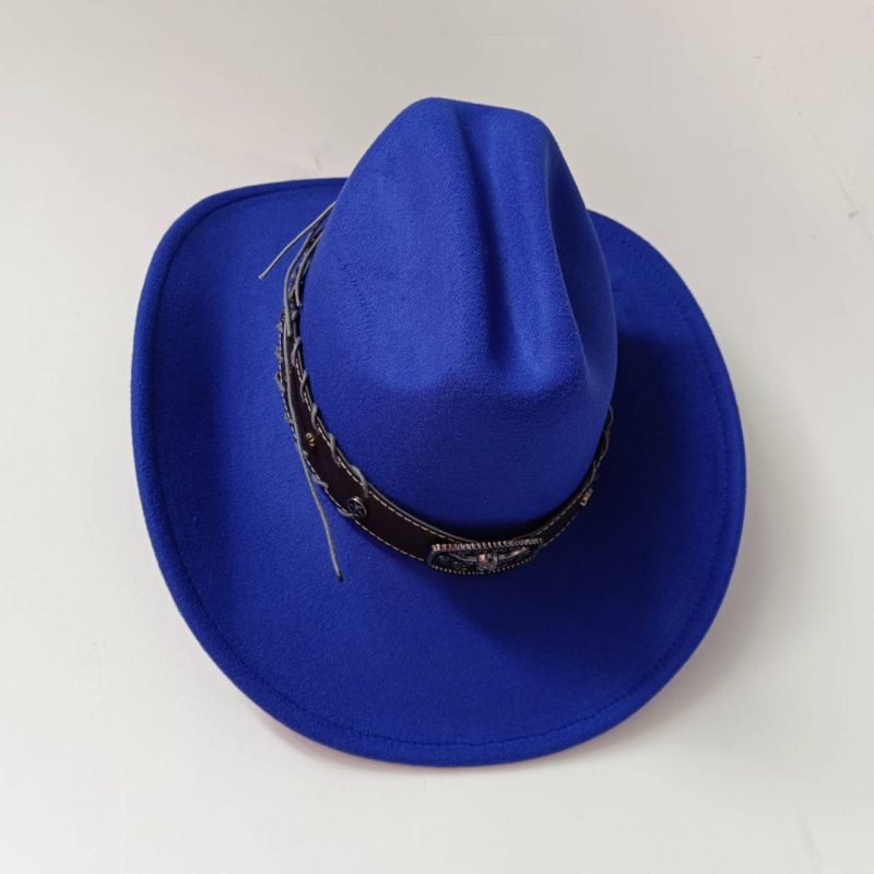 New 9CM Wide Brim Western Cowboy Hat For Men's Vintage Fascinator Cowgirl Jazz Hat Cloche Church Caps Sombrero Hombre - Image 14