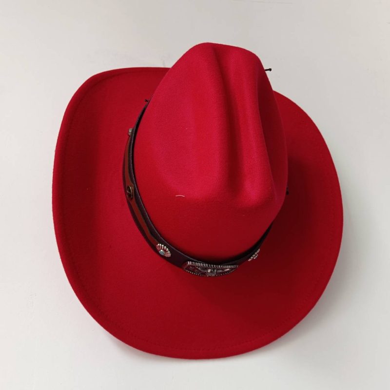 New 9CM Wide Brim Western Cowboy Hat For Men's Vintage Fascinator Cowgirl Jazz Hat Cloche Church Caps Sombrero Hombre - Image 27