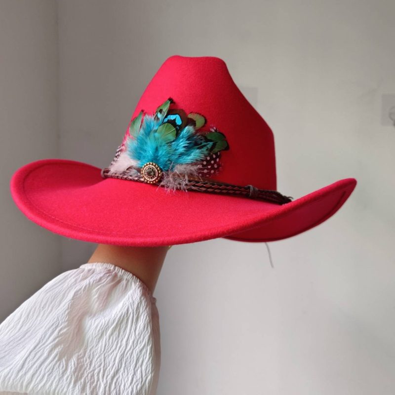 New 9CM Wide Brim Western Cowboy Hat For Men's Vintage Fascinator Cowgirl Jazz Hat Cloche Church Caps Sombrero Hombre - Image 38