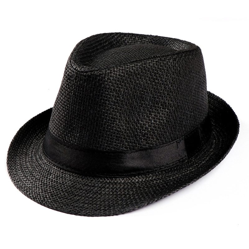 Sunhat Women Men Fashion Summer Casual Trendy Beach Sun Straw Hat Cowboy Fedora Hat Gangster Cap Sun Hat Small Hat Sunscreen - Image 8