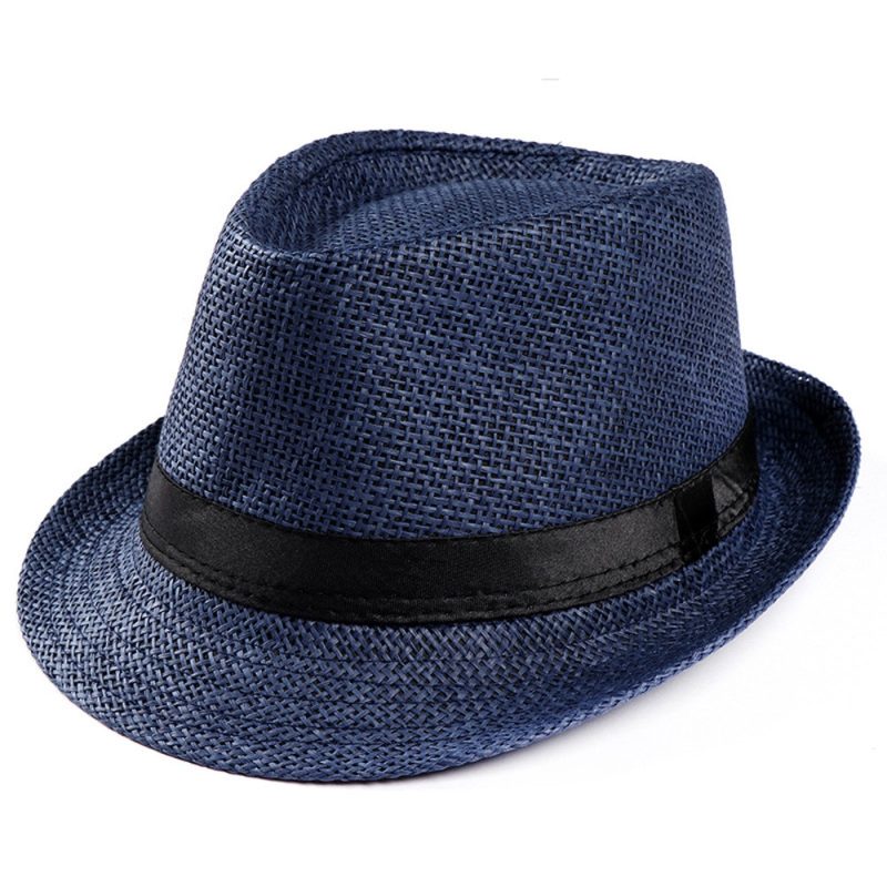 Sunhat Women Men Fashion Summer Casual Trendy Beach Sun Straw Hat Cowboy Fedora Hat Gangster Cap Sun Hat Small Hat Sunscreen - Image 9