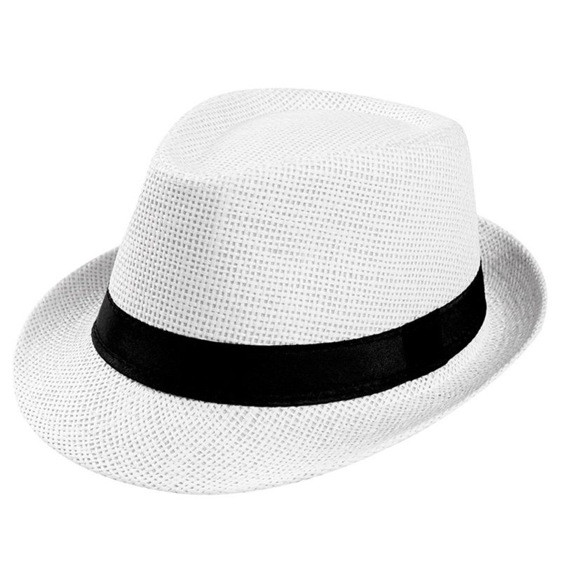 Sunhat Women Men Fashion Summer Casual Trendy Beach Sun Straw Hat Cowboy Fedora Hat Gangster Cap Sun Hat Small Hat Sunscreen - Image 11
