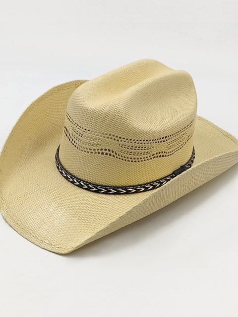 Men's Cardboard Straw Hat Large Brim Western Cowboy Straw Hat for Men and Women Outdoor Summer Sun Hat Double Concave Cowboy Hat