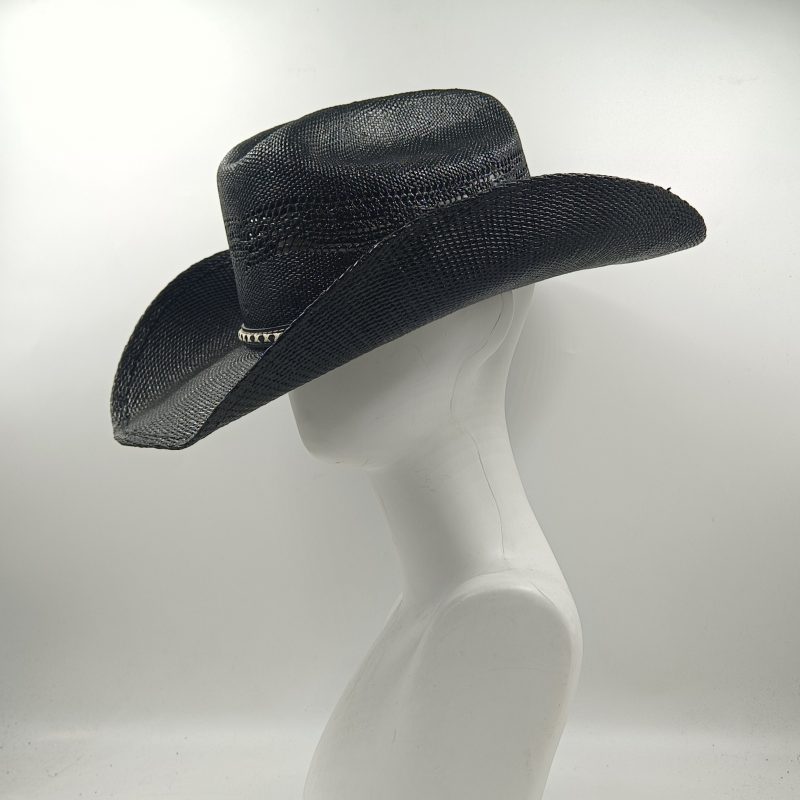 Men's Cardboard Straw Hat Large Brim Western Cowboy Straw Hat for Men and Women Outdoor Summer Sun Hat Double Concave Cowboy Hat - Image 6