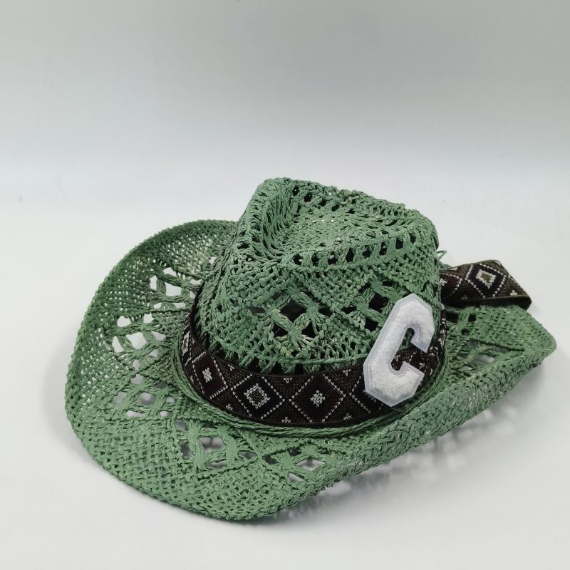 Hand-painted Western Cowboy hat Bronze green hat for men women Large Brim stiff straw hat summer sombrero vaquero hombreковбойс - Image 13