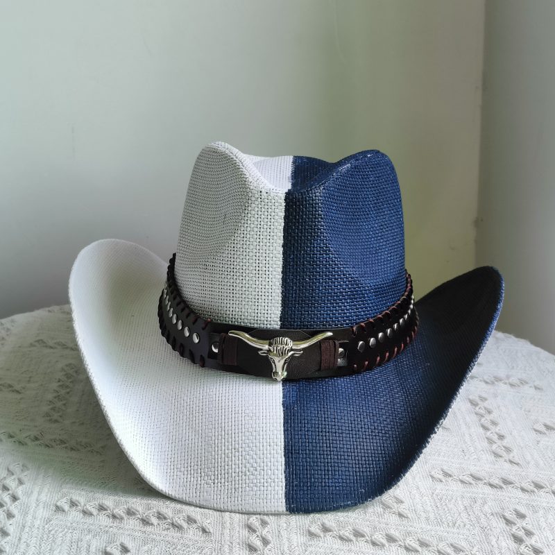 Hand-painted Western Cowboy hat Bronze green hat for men women Large Brim stiff straw hat summer sombrero vaquero hombreковбойс - Image 34