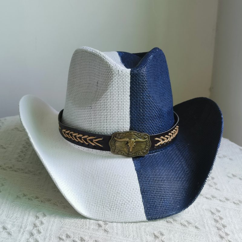 Hand-painted Western Cowboy hat Bronze green hat for men women Large Brim stiff straw hat summer sombrero vaquero hombreковбойс - Image 37
