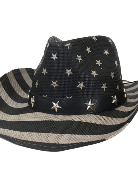 Men’s Vintage USA American Flag Cowboy Hat
