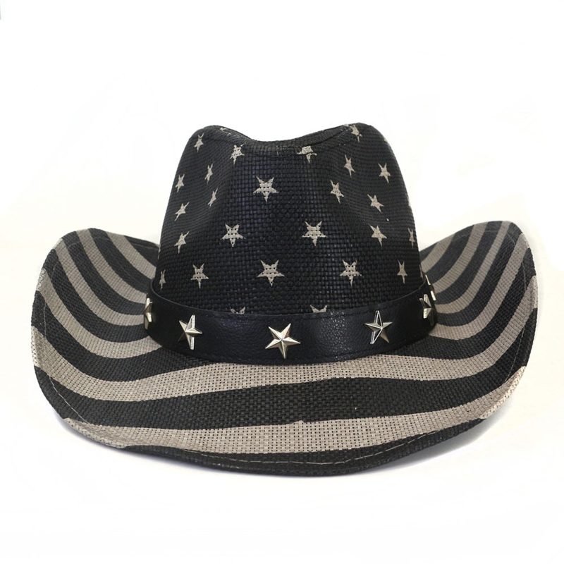 Men’s Vintage USA American Flag Cowboy Hat - Image 8