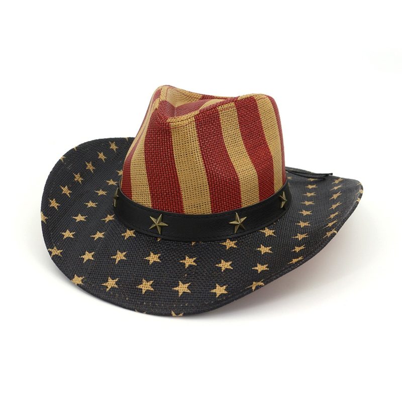 Men’s Vintage USA American Flag Cowboy Hat - Image 9