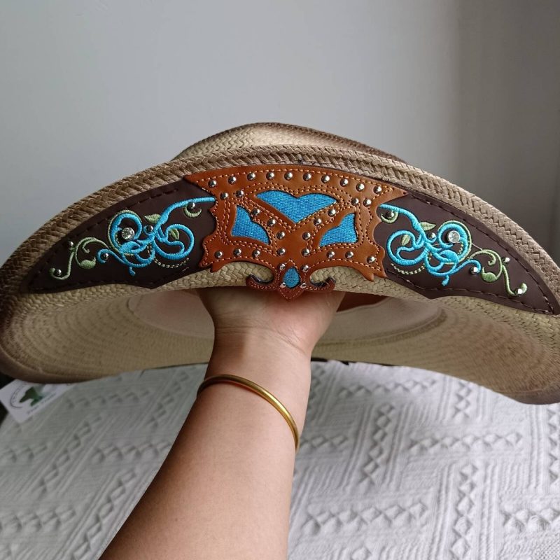 Western cowboy straw hat custom men and women retro wide-brimmed cowboy hat hollow hat sun hat sombrero - Image 5