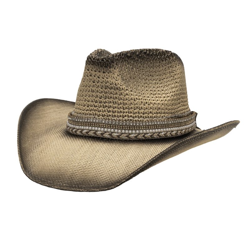 Stylish Men Women Wide Brim Straw Sun Hat Breathable Western Style Cowgirl Hat with Wide Belt for Beach Cap Fashion - Image 7