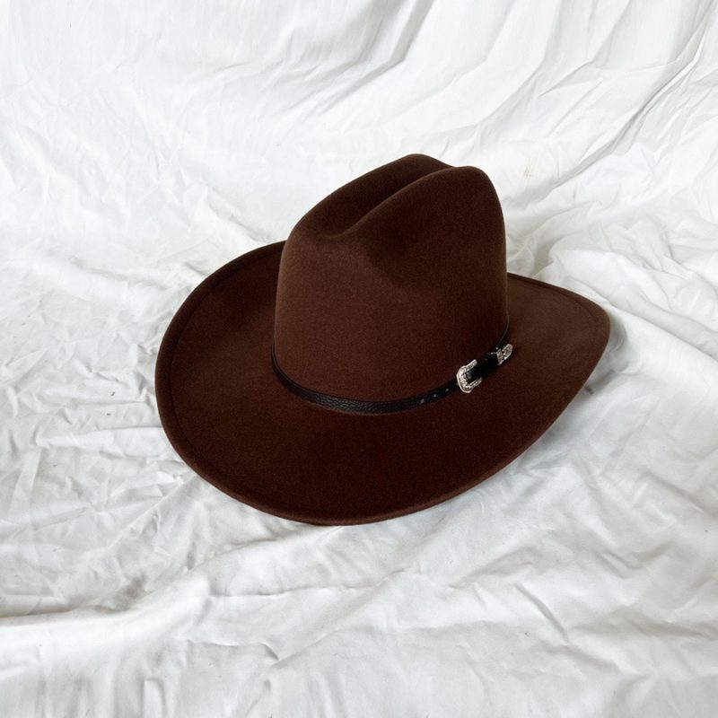 Vintage Western Cowboy Hat For Men's Gentleman Lady Jazz Cowgirl With Leather Wide Brim Cloche Church Sombrero Hombre Caps - Image 6
