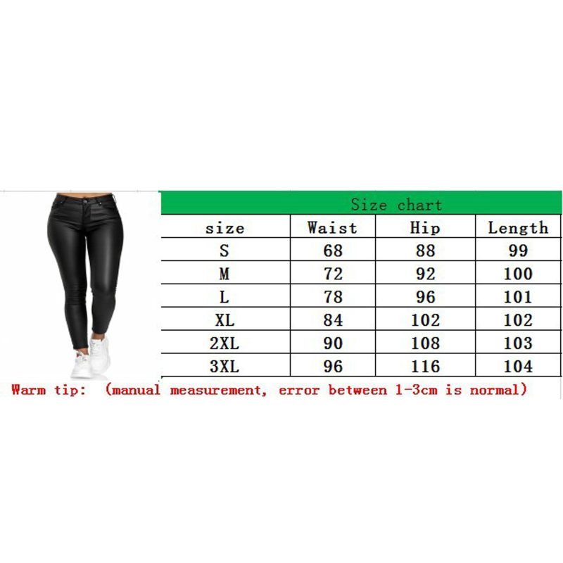 New Women PU Leather Pants High Waist Skinny Push Up Leggings Elastic Trousers Spandex Jeggings Streetwear S-3XL - Image 6