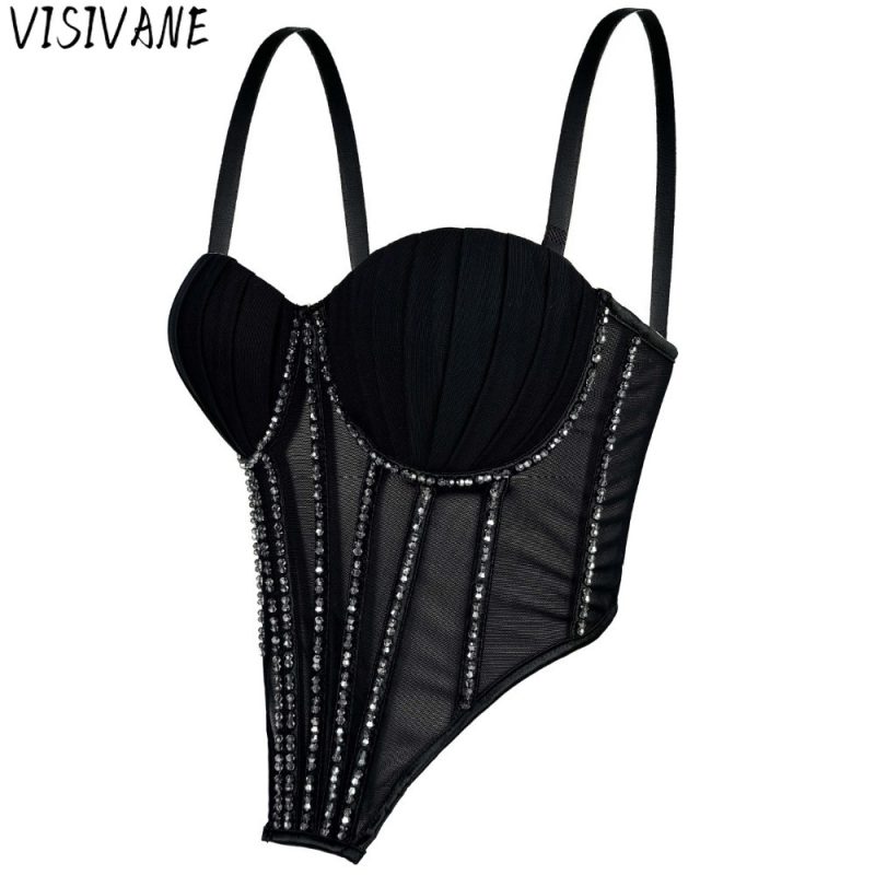 Y2k Tops Shirts for Women Clothing Camis Tees Tank Top Women Clothes Sexy Corset Hotsweet Party Club Stage Show Underwear - Image 2