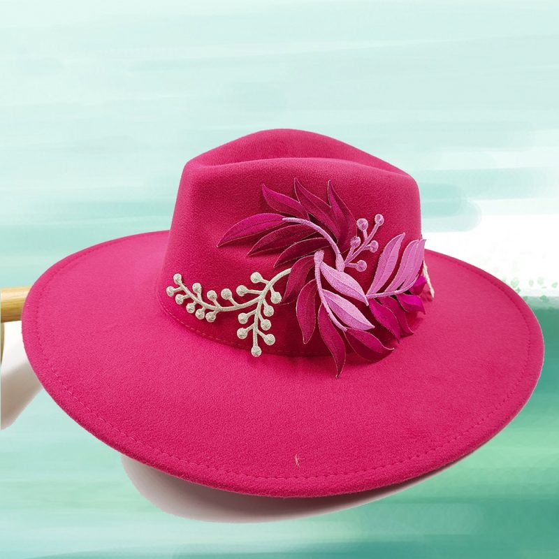 Embroidered three-dimensional flower fedora hat Women's jazz top hat Spring and autumn panama church fashion elegant wedding Hat - Image 38